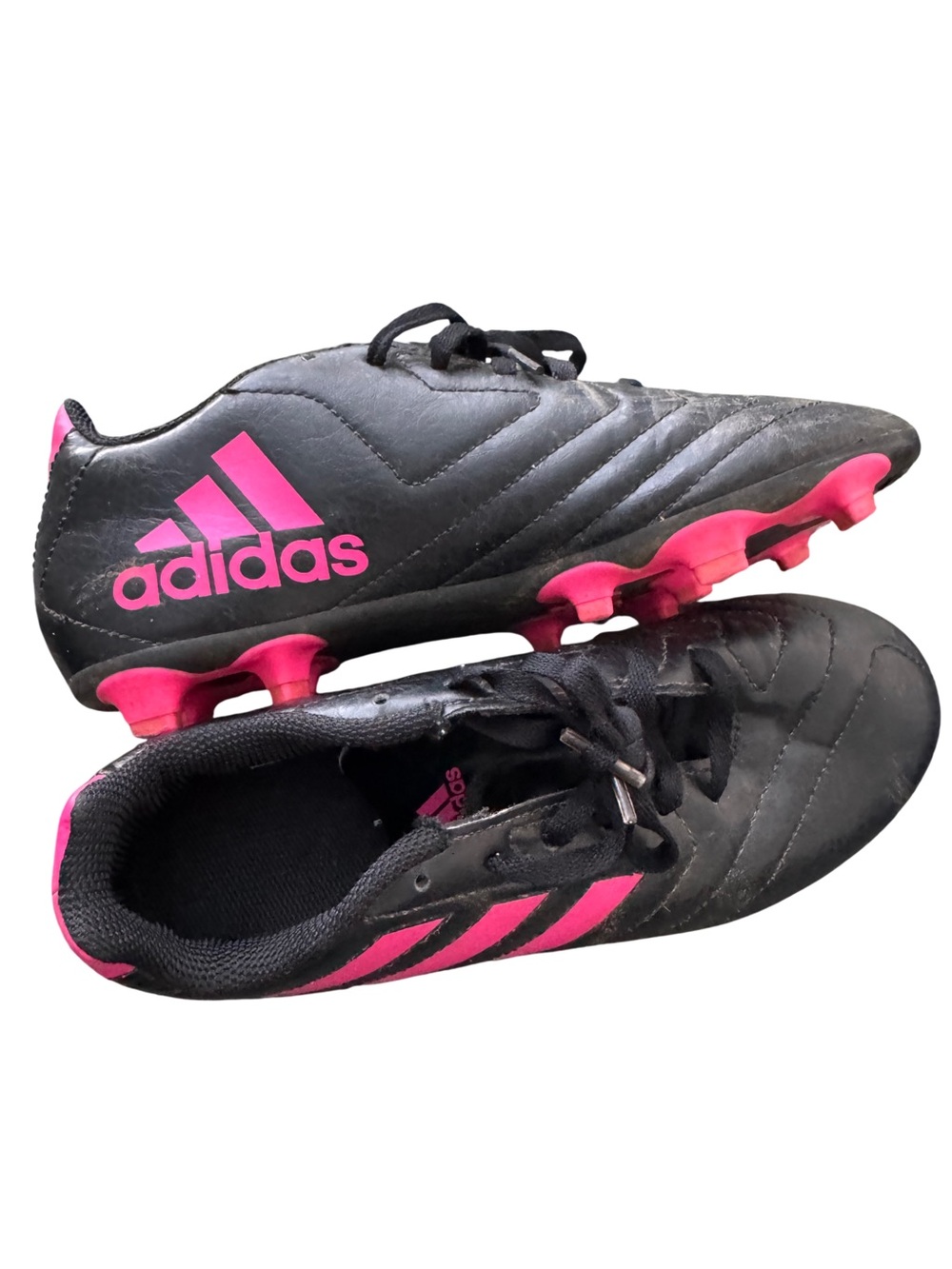 adidas Unisex Soccer Cleats Black/Pink US Size 4